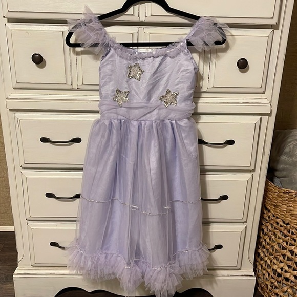 Pottery Barn Kids Costumes Pottery Barn Costume Flapper Fairy Tulle Stars Sequins Fits Like